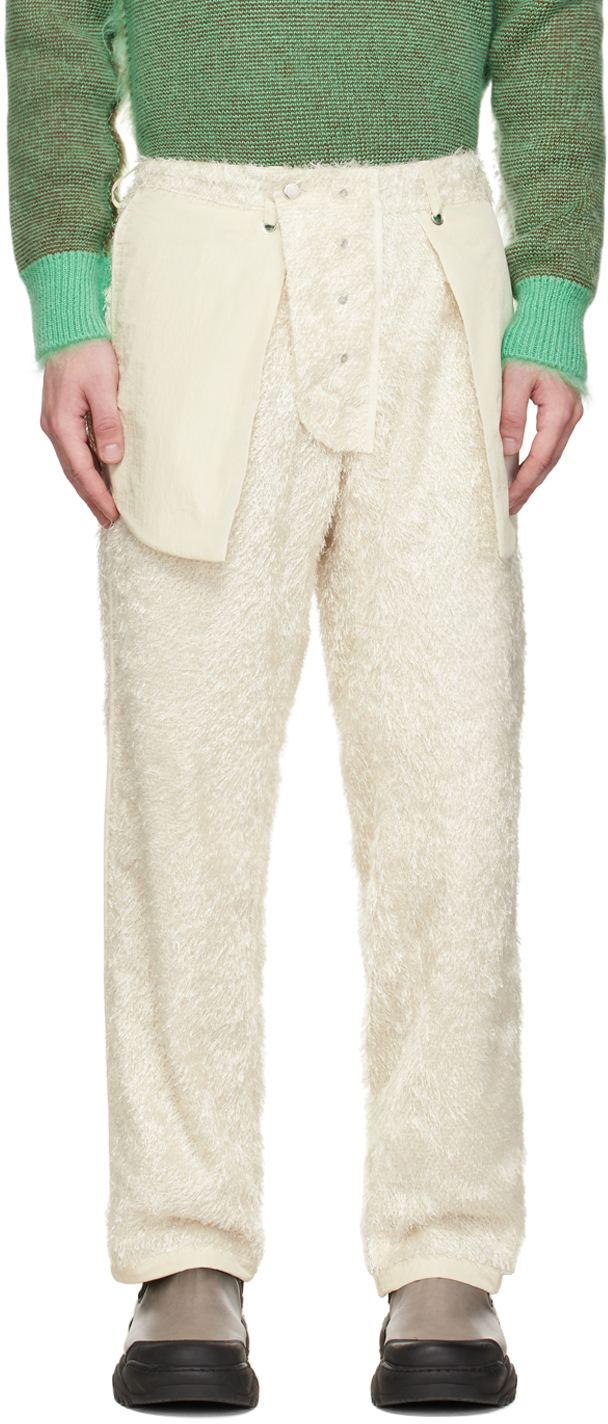 SSENSE Exclusive Off-White Fluffy Reversible Trousers