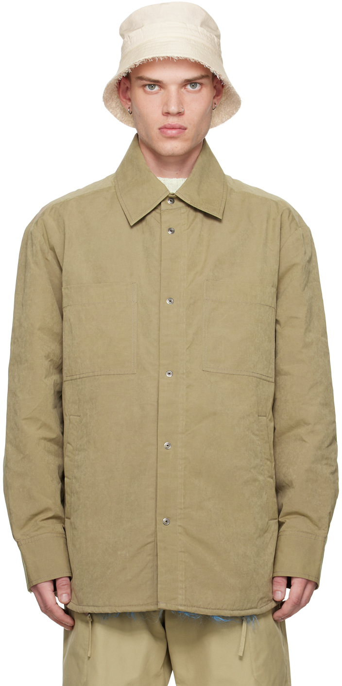 Beige Padded Shirt by Craig Green on Sale