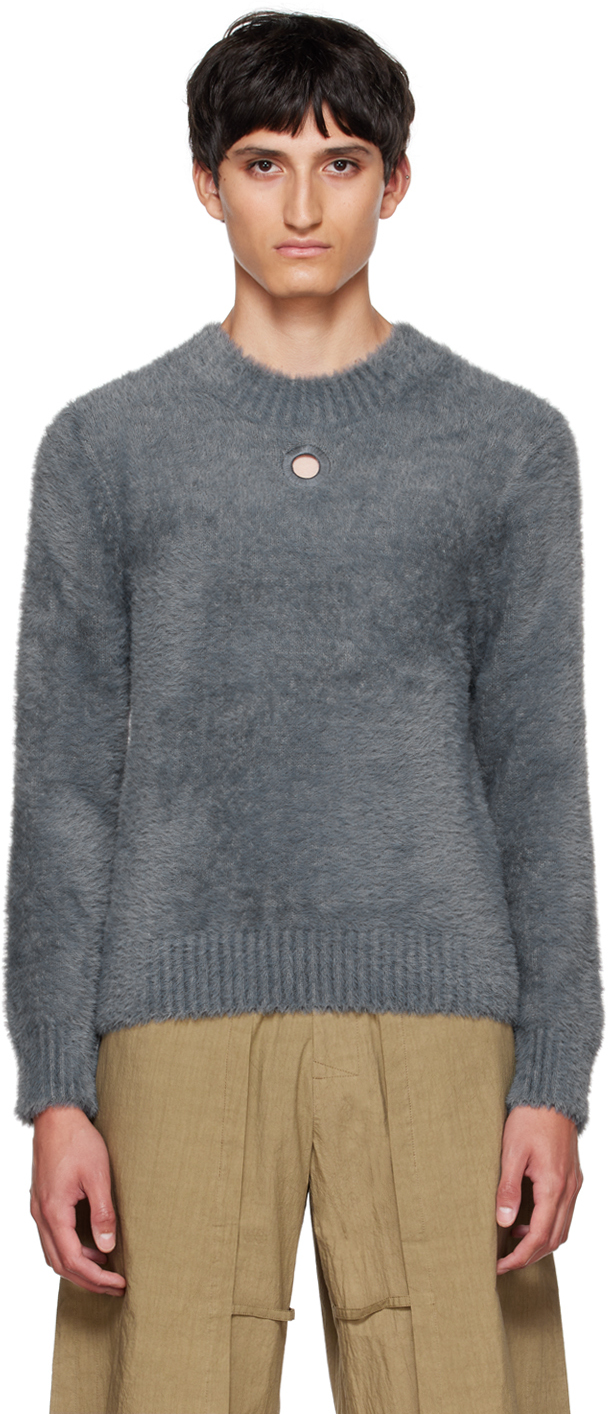 Craig Green Gray Fluffy Sweater