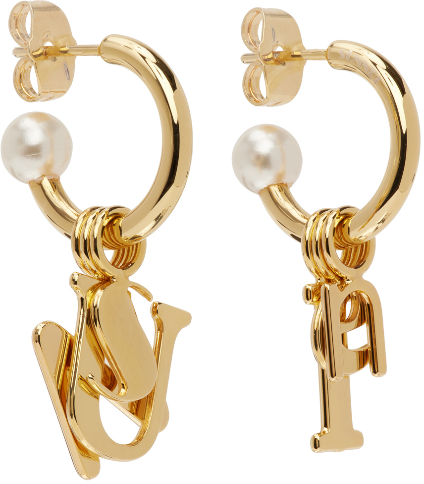 SUNNEI: Gold 'Sunnei' Earrings | SSENSE UK