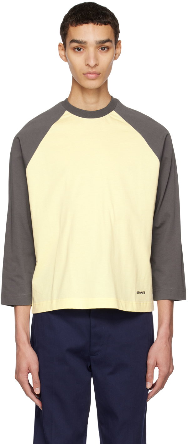 SUNNEI Yellow Raglan TShirt SSENSE