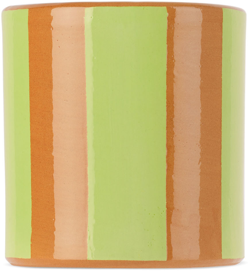 Sunnei Green Striped Tazza Mug