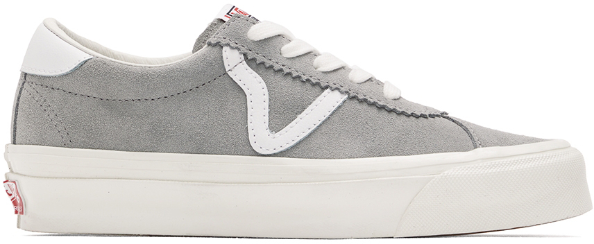 Vans Grey Suede Og Epoch Lx Sneakers In White