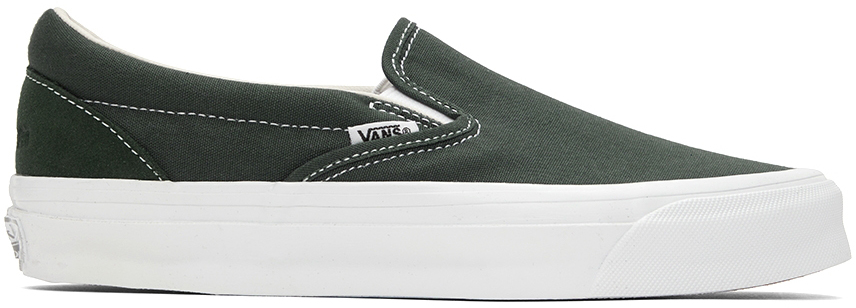 Vans Green Asdum Edition OG Classic Slip-On Sneakers - VN0A32QN72C