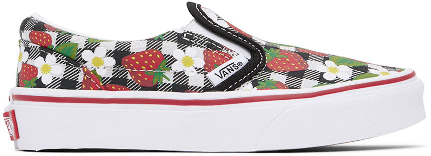 Vans Kids Multicolor Gingham Classic Slip-On Little Kids Sneakers - VN0A7Q5GARU1