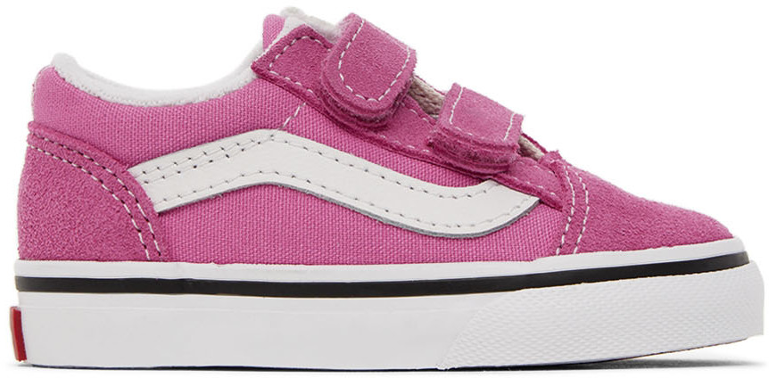 Vans Baby Pink Old Skool V Sneakers In Color Theory Fiji Fl