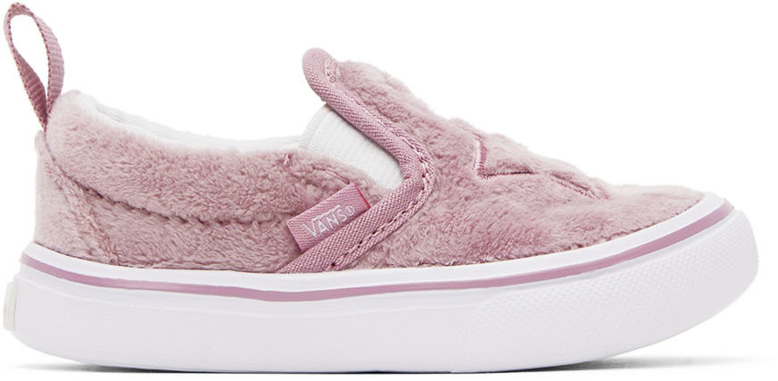 Vans Baby Pink Comfycush Slip Sneakers In Safe Space Lilas