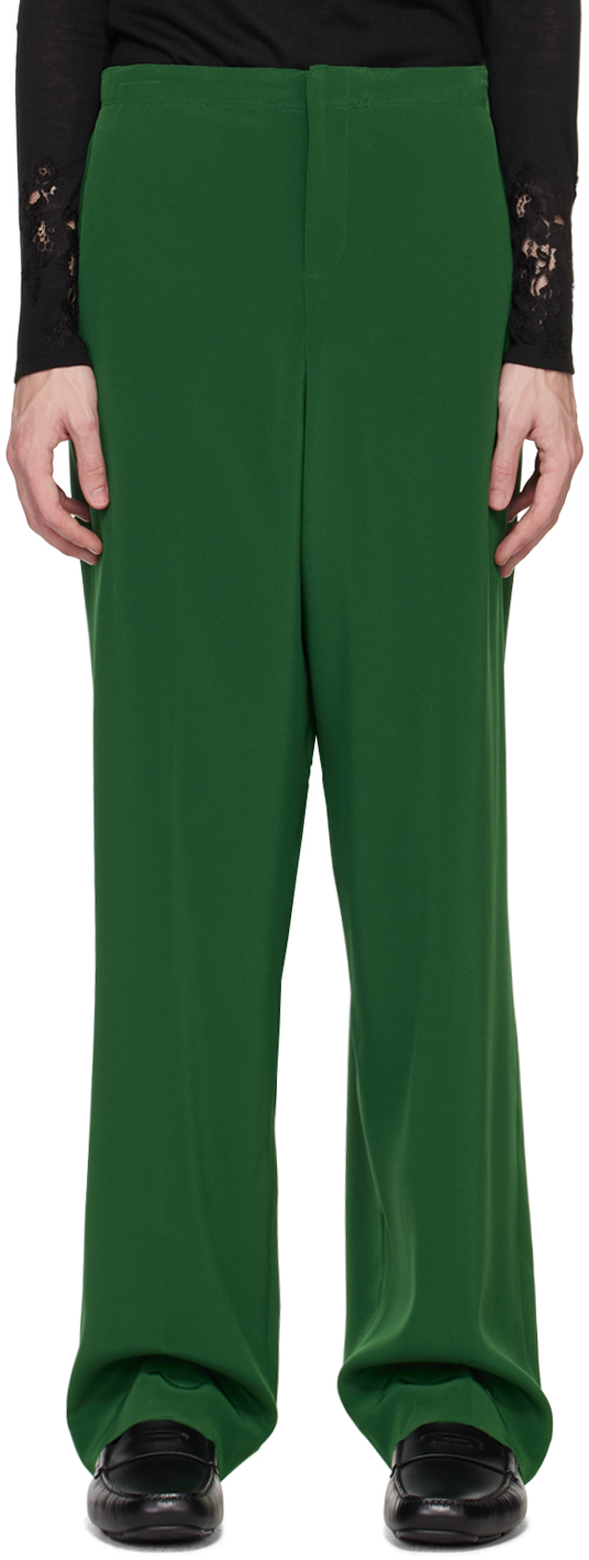 Maximilian Davis Green Spain Yoga Trousers