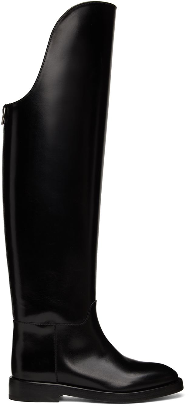 DURAZZI MILANO Black Equestrian Boots SSENSE