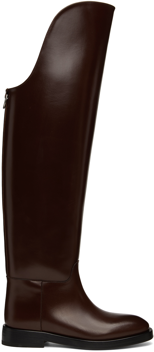 Burgundy Equestrian Boots