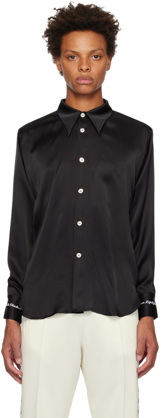 Late Checkout Black 'Issa Lifestyle' Shirt