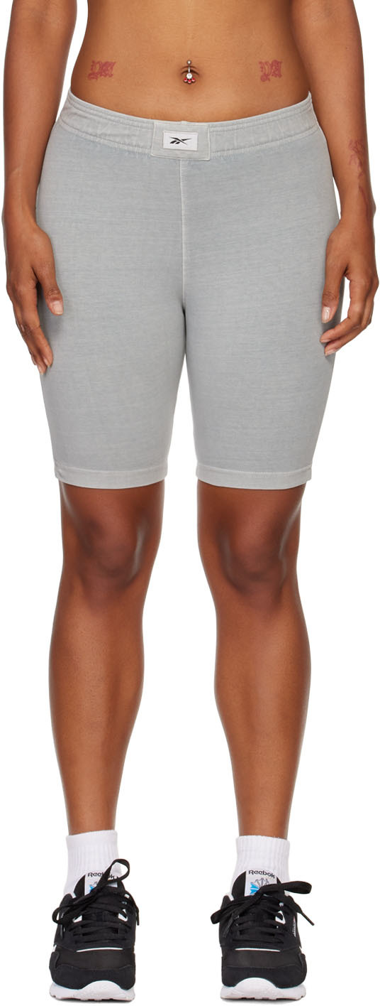 Reebok Gray Legging Shorts In Pure Grey 3