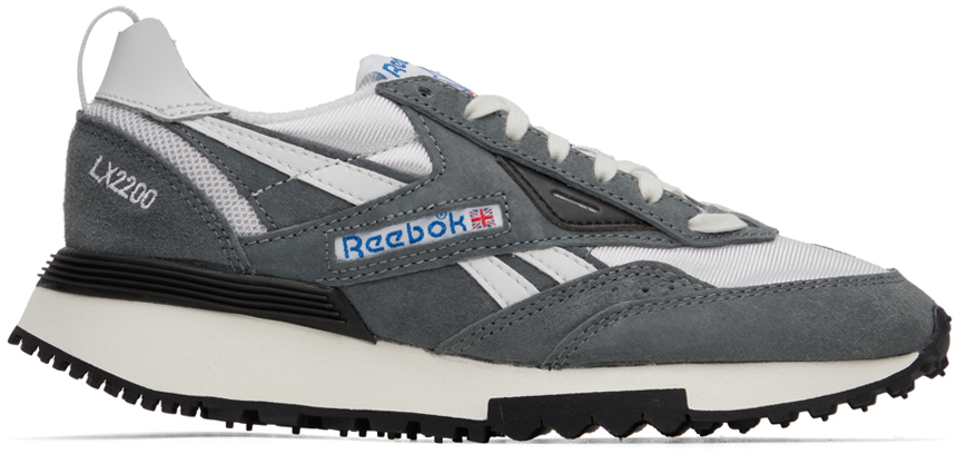 Reebok Classics Gray & White LX2200 Sneakers