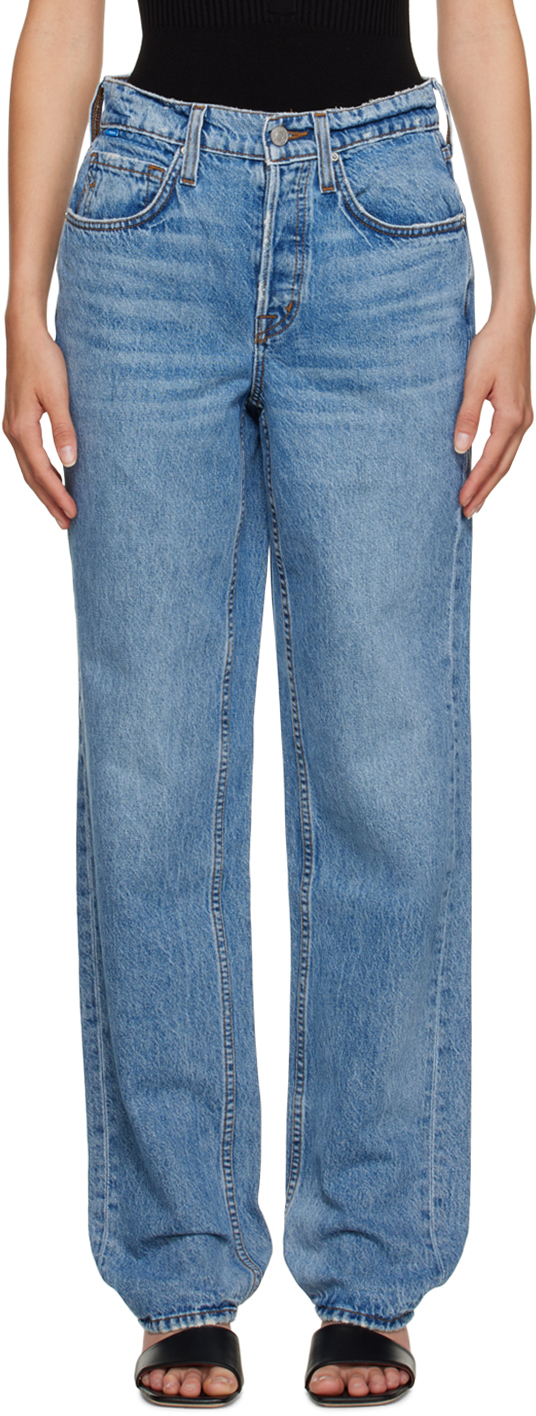 Cotton Citizen Blue Kate Jeans In Tower
