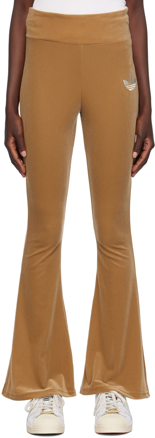 Beige Flared Leggings