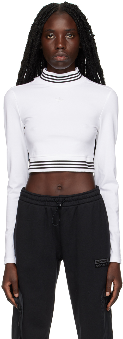 White Cropped Turtleneck