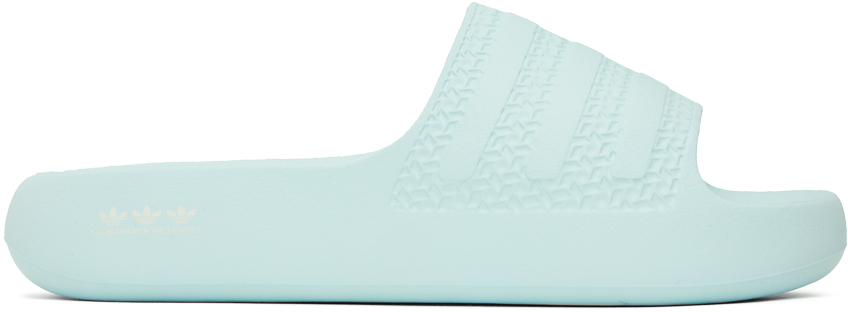 ADIDAS ORIGINALS BLUE ADILETTE AYOON SLIDES