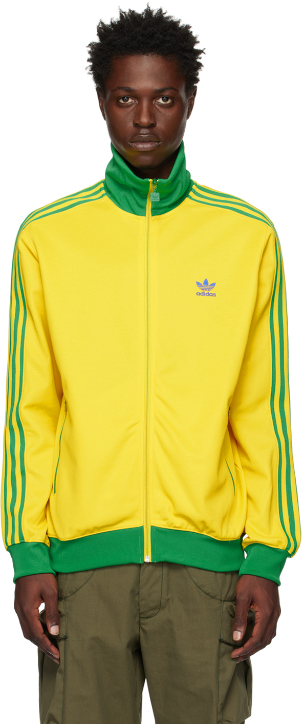 web Permanece conversión adidas Originals: Yellow & Green Beckenbauer Track Jacket | SSENSE