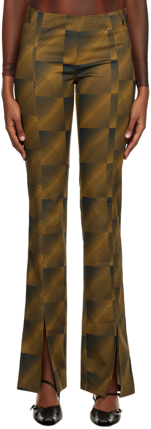 Brown Planet Illusion Trousers