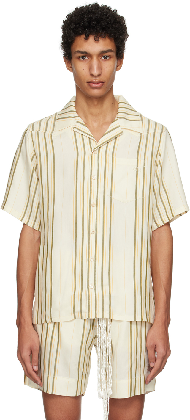 SSENSE Exclusive Off-White Bowling Shirt by Wales Bonner on Sale