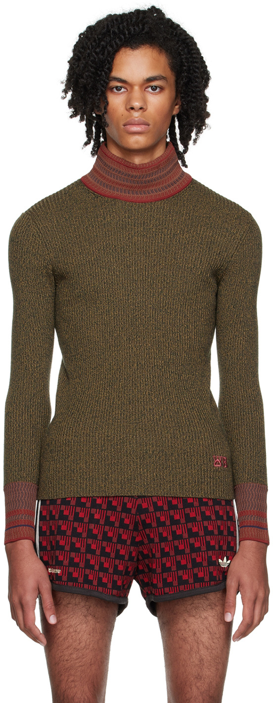 Wales Bonner Khaki Fusion Turtleneck