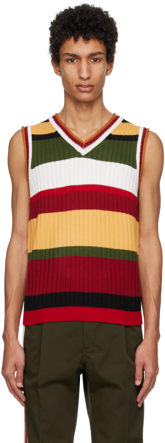 SSENSE Exclusive Multicolor Brixton Vest by Wales Bonner on Sale