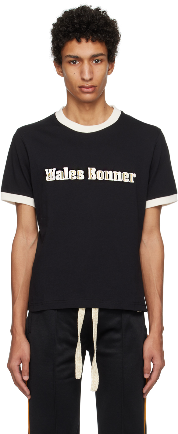 SSENSE Exclusive Black Original T-Shirt by Wales Bonner on Sale