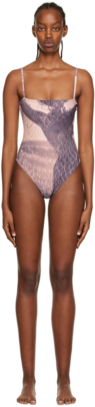 elliss ssense exclusive gray capsule one-piece swimsuit