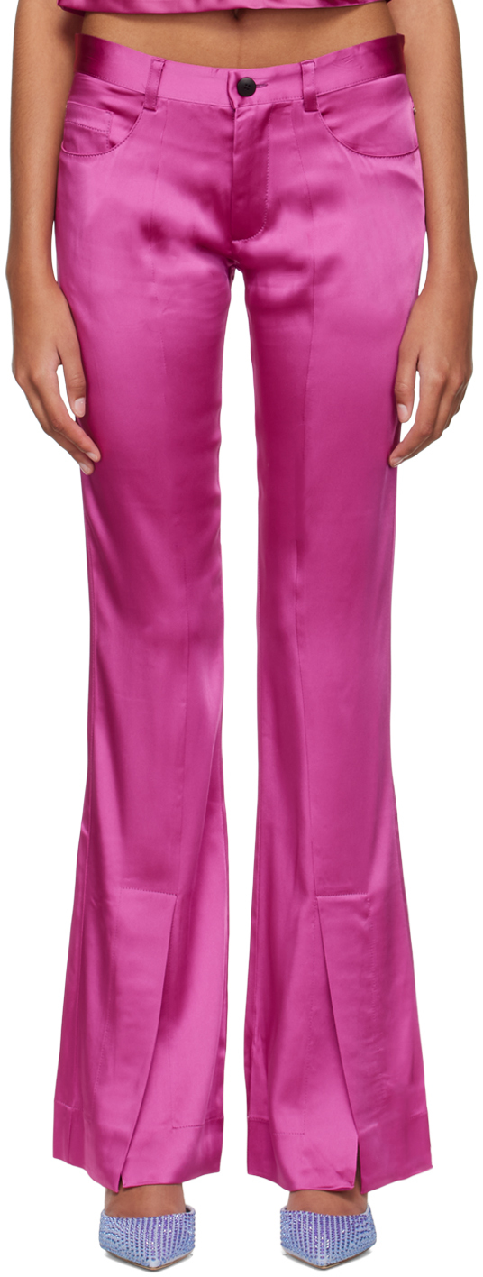 Marco Rambaldi Pink Flared Trousers