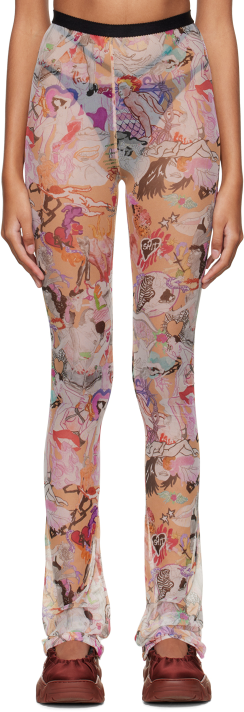 Multicolor Second Skin Trousers