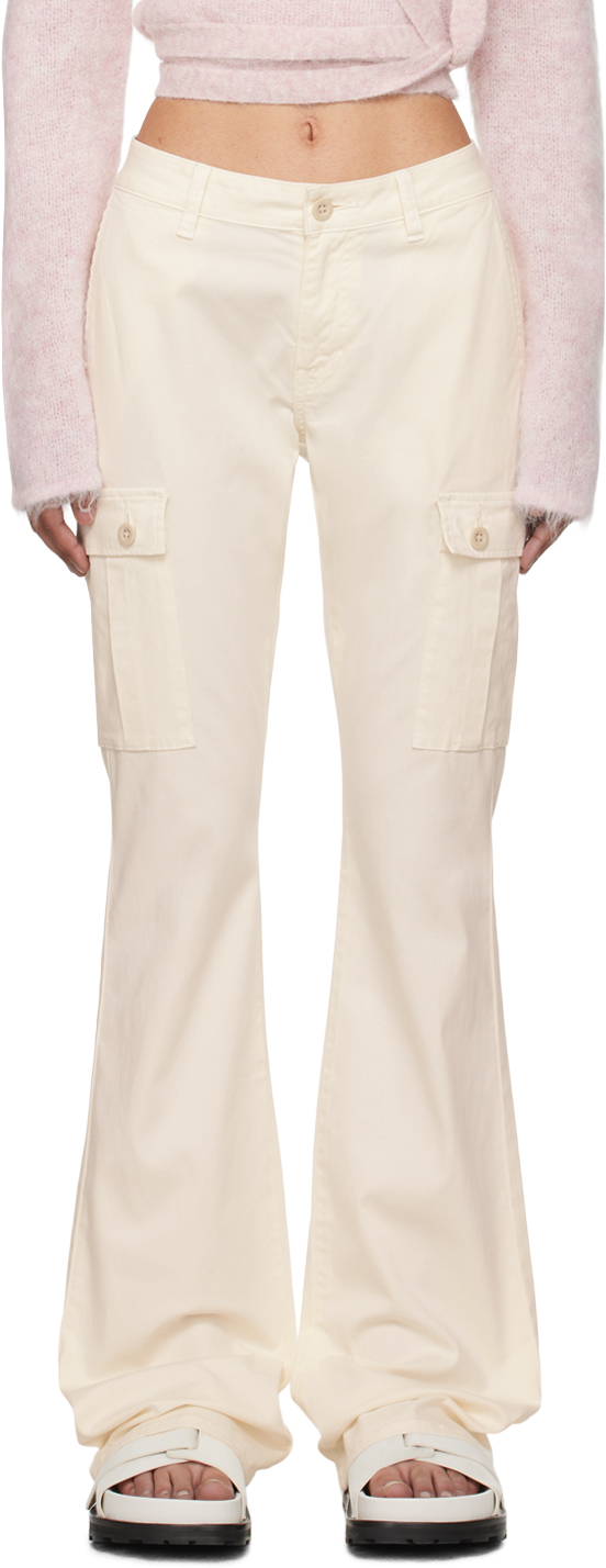 Shop John Elliott Off-white Riley Trousers In Salt