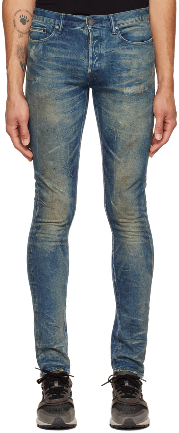 Blue 'The Cast 2' Jeans by John Elliott on Sale