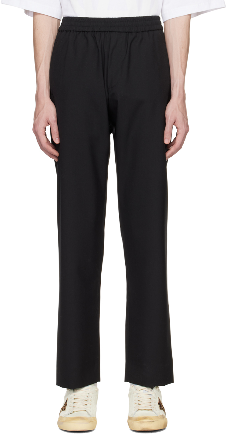 Black Easy Relaxed Trousers