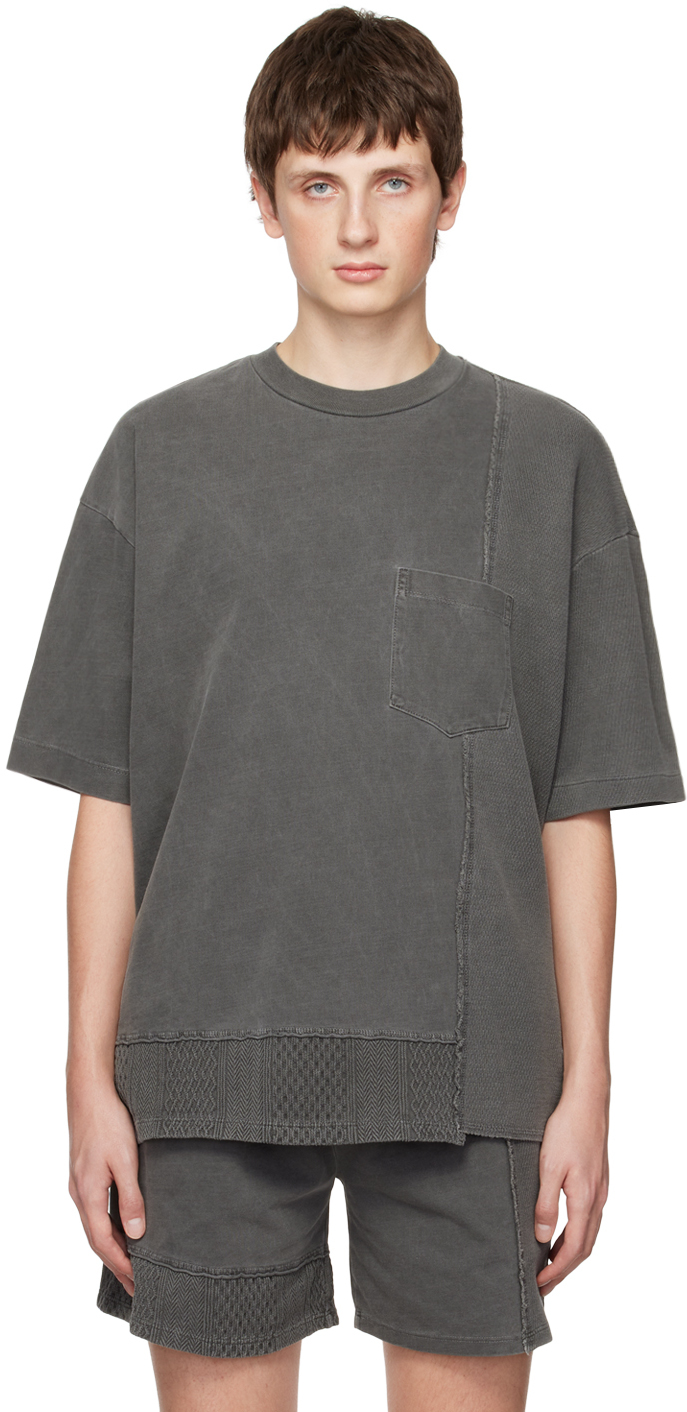 Gray Reconstructed Lucky Pocket T-Shirt