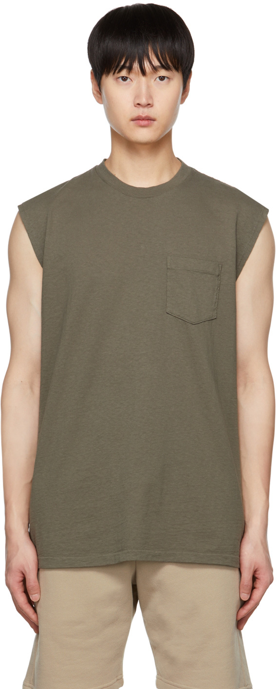 John Elliott Khaki Rodeo T-Shirt
