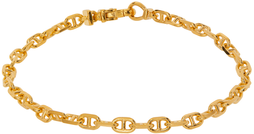 Tom Wood: Gold Anchor Chain Bracelet | SSENSE Canada