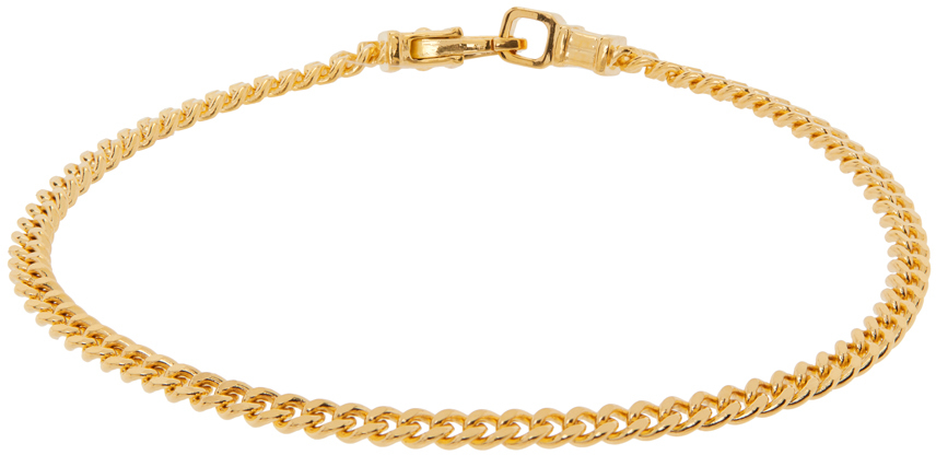 Gold Curb Chain M Bracelet