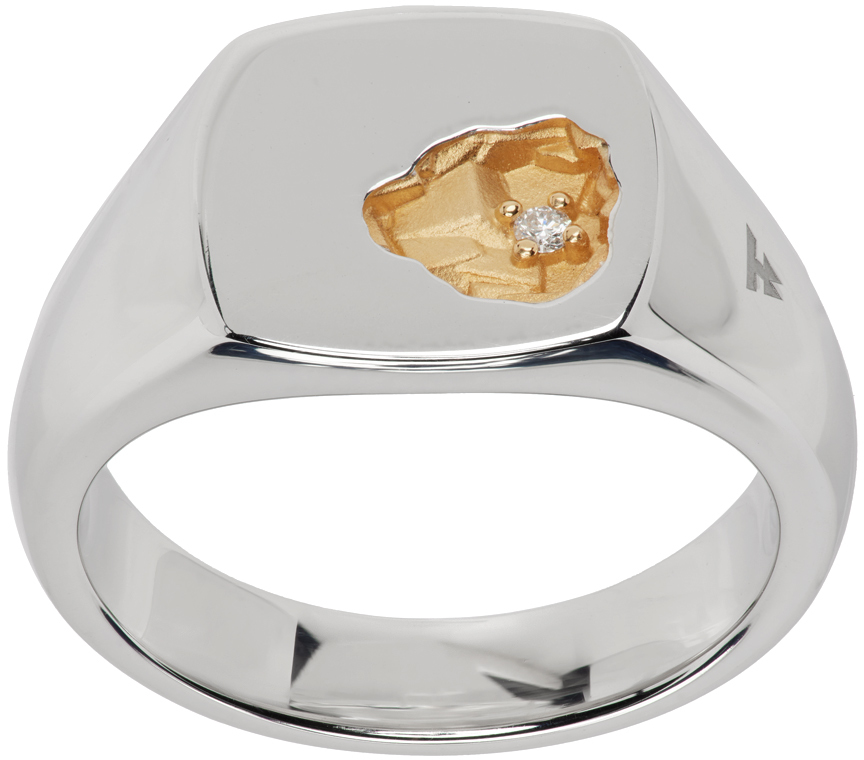 Mined Ring Small Diamond - Tom Wood Project Official Online