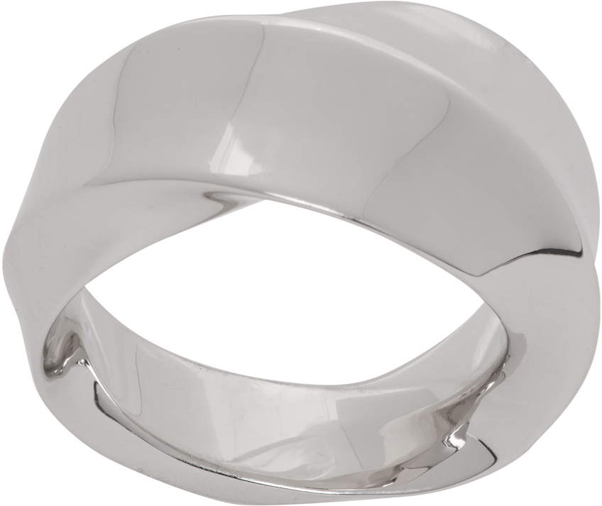 Tom Wood: Silver Giant Infinity Ring | SSENSE Canada