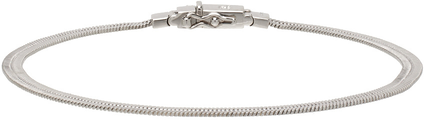 Tom Wood Silver Herringbone Bracelet