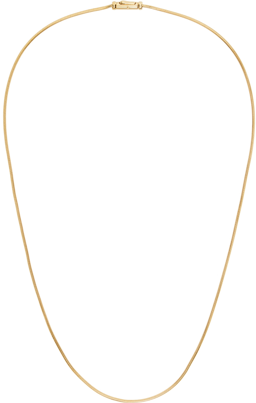 Tom Wood Gold Boa Chain Necklace