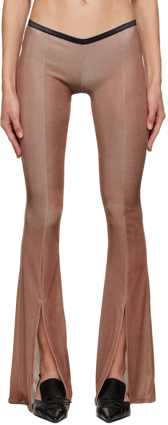 Poster Girl Brown Cutout Trousers