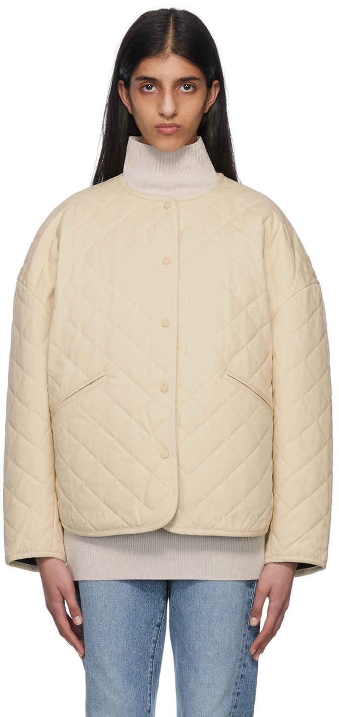 Totême Off-White Quilted Jacket