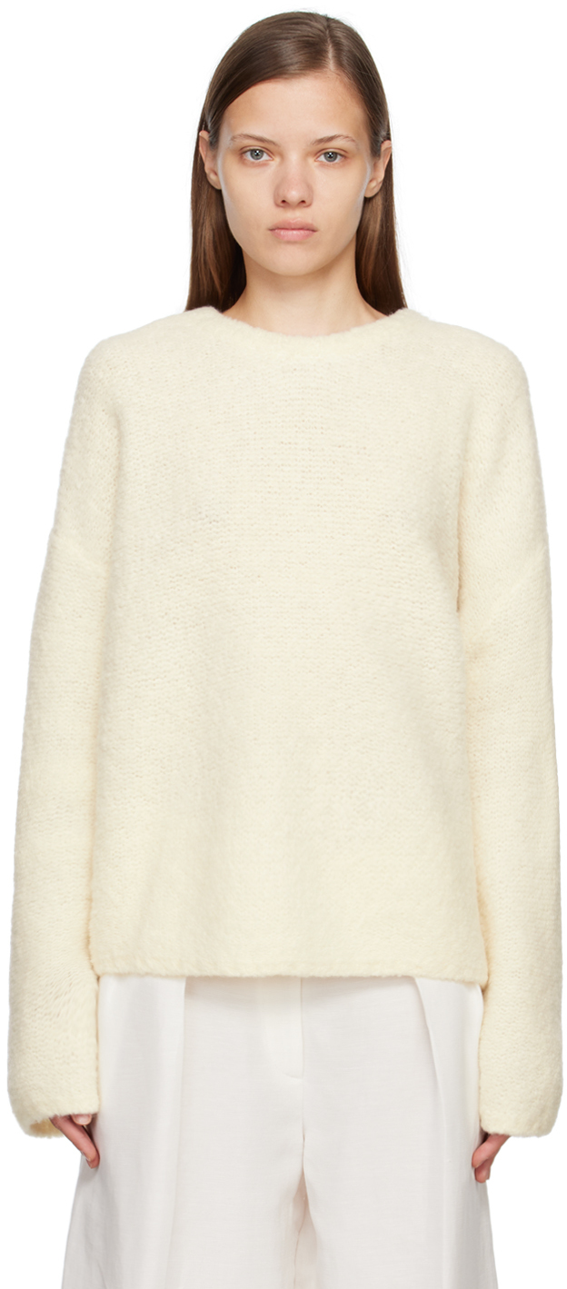 Totême Off-White Boxy Sweater