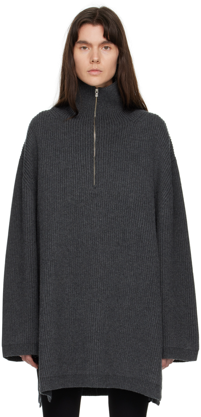 Totême Gray Fisherman Sweater