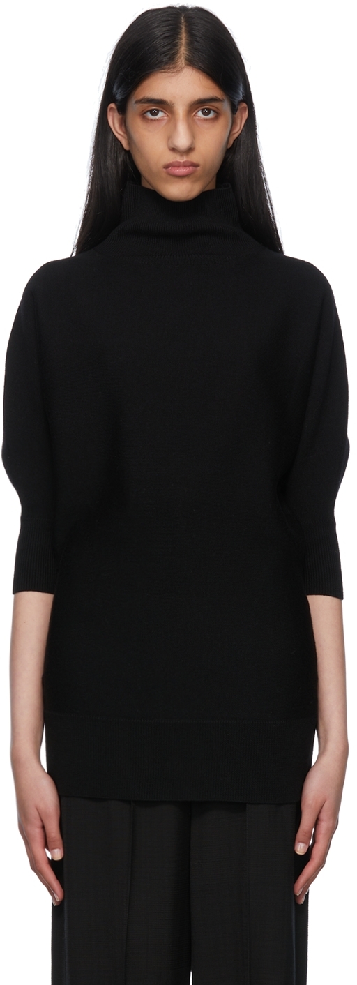 Black Wool Turtleneck by TOTEME on Sale