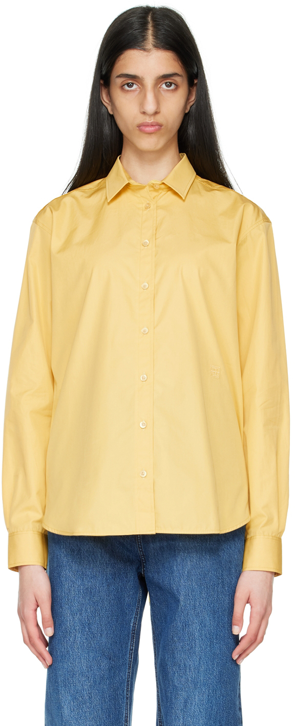 TOTEME: Yellow Cotton Shirt | SSENSE