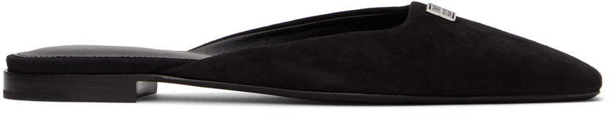 Totême Black 'The Flat Mule' Loafers