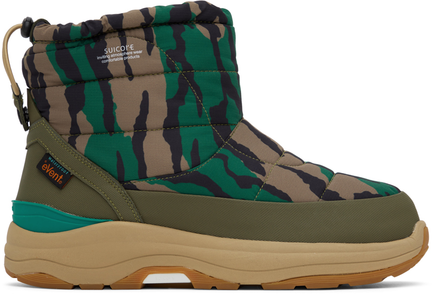 Suicoke Multicolor Bower-evab Boots In Green