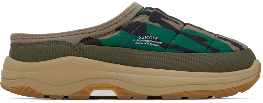 Suicoke Khaki Pepper-lo-ab-pt04 Loafers In Green